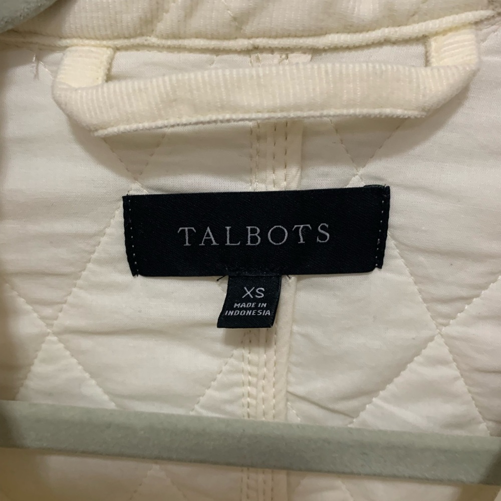 Talbots Cream Quilted Jacket - Picture 4 of 4